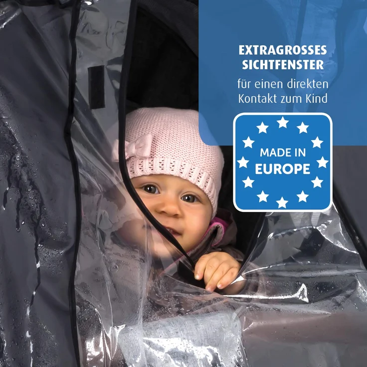 Reer Regenschutz für Buggys mit Verdeck und Liegefunktion sowie Sportwagen – Bild 6