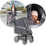 Reer Regenschutz für Buggys mit Verdeck und Liegefunktion sowie Sportwagen