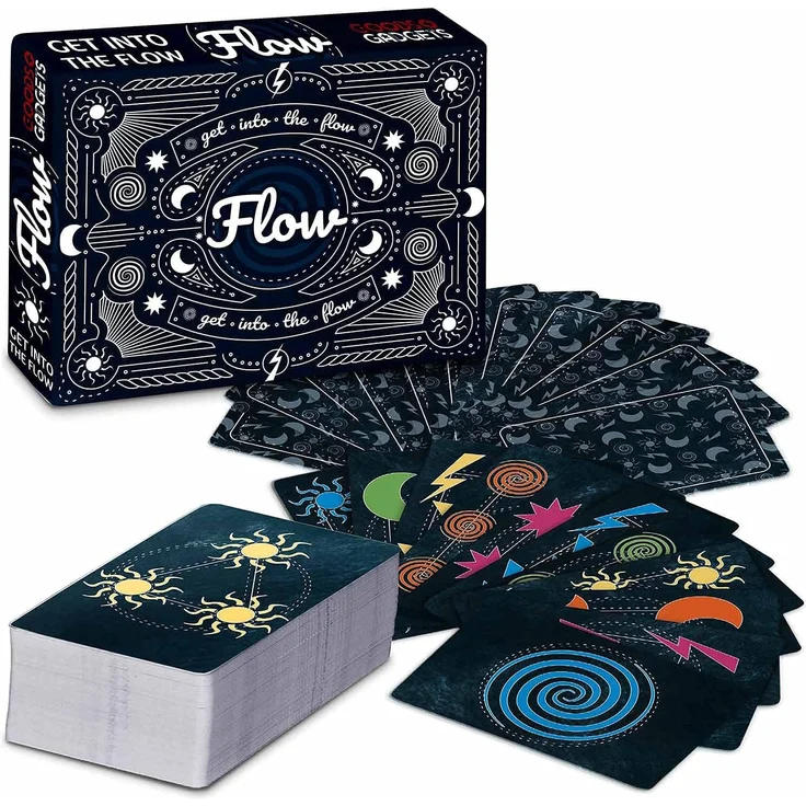 Flow Kartenspiel - Das Original Partyspiel für Adrenalin Junkies auf Speed - Teste Deine Reaktionen & Schnelligkeit - für 2 - 4 Personen (Get Into The Flow) – Bild 2