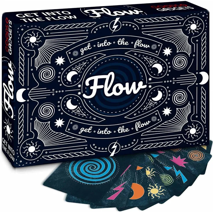 Flow Kartenspiel - Das Original Partyspiel für Adrenalin Junkies auf Speed - Teste Deine Reaktionen & Schnelligkeit - für 2 - 4 Personen (Get Into The Flow) – Bild 1