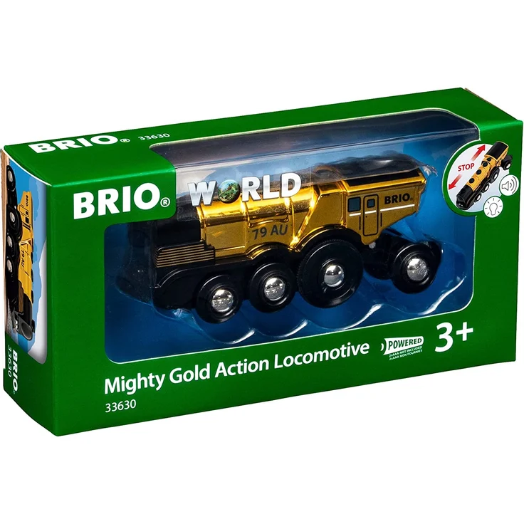 BRIO Goldene Batterielok mit – Bild 7