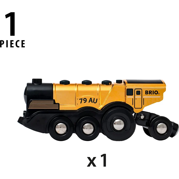 BRIO Goldene Batterielok mit – Bild 3