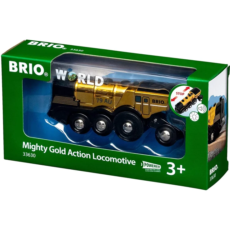 BRIO Goldene Batterielok mit – Bild 5