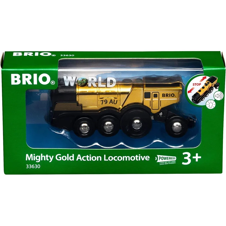 BRIO Goldene Batterielok mit – Bild 8