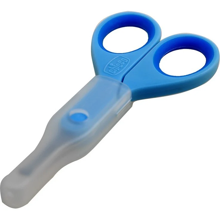 Chicco Babyschere inklusive Schutzkappe, blau – Bild 4