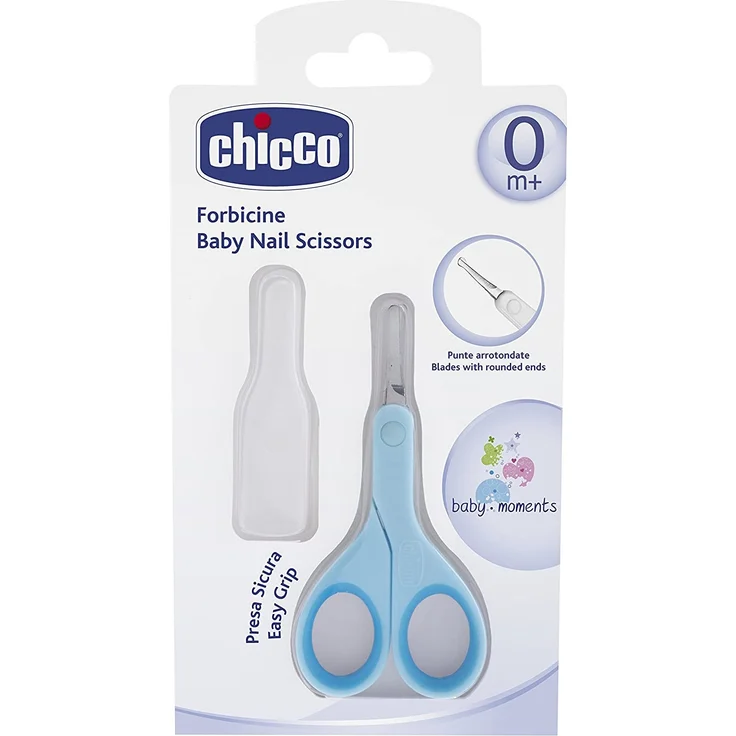 Chicco Babyschere inklusive Schutzkappe, blau – Bild 3