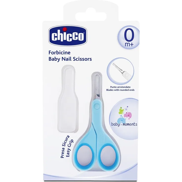 Chicco Babyschere inklusive Schutzkappe, blau