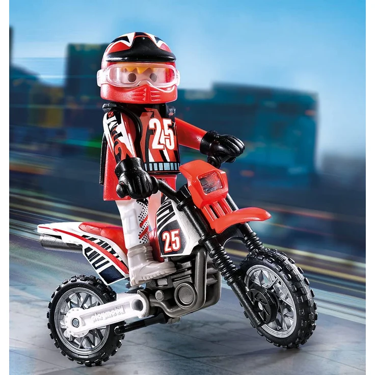 Playmobil 9357 - Motocross-Fahrer Spiel – Bild 2