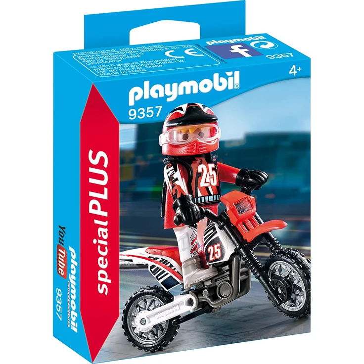 Playmobil 9357 - Motocross-Fahrer Spiel – Bild 1
