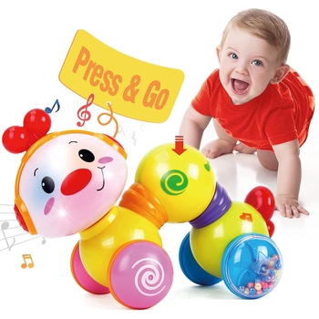 Lehoo Castle Baby Trommel Ab 6 Monate - Musikspielzeug Mit Licht & Tiergeräuschen