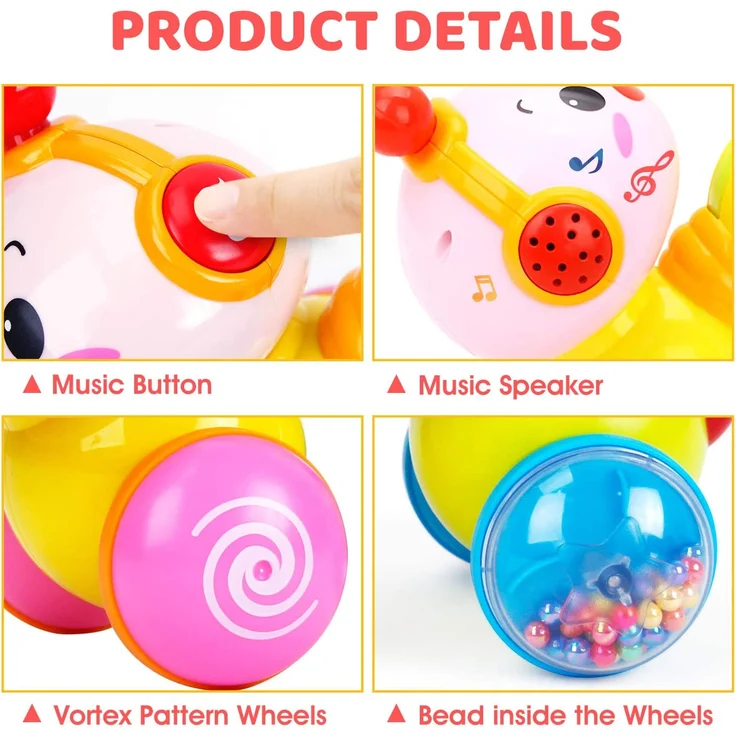 CubicFun Baby Musik Spielzeug für 6 Monate, Kriechendes und Singendes Musikalisches Babyspielzeug für Kleinkinder für 6 9 12 Monate Junge Mädchen - Preisvergleich – Bild 7