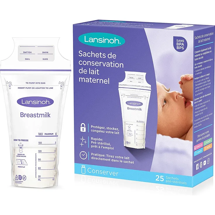 Lansinoh Milchbeutel, 25 Stück
