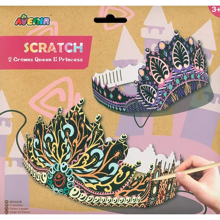 Avenir 6301451 Scratch Crowns Queens, Mehrfarbig