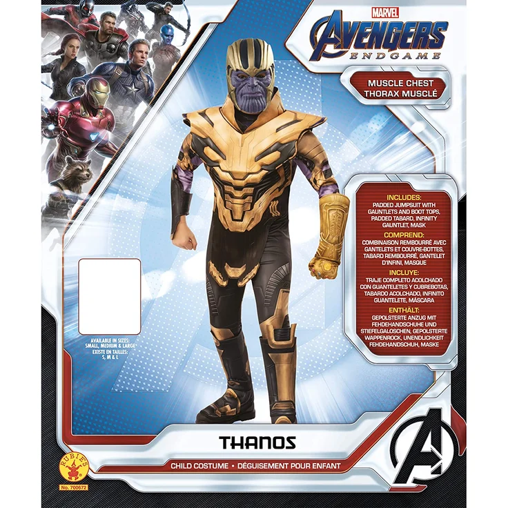 Rubie's 700672L Avengers Kostüm, Mehrfarbig, L – Bild 4