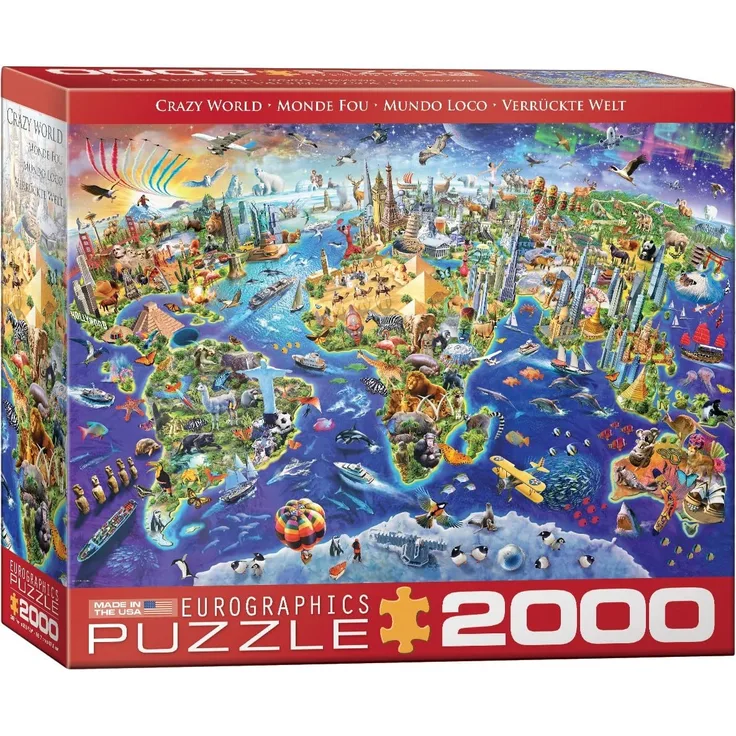 EuroGraphics 8220-5343 Crazy World 2000-teiliges Puzzle