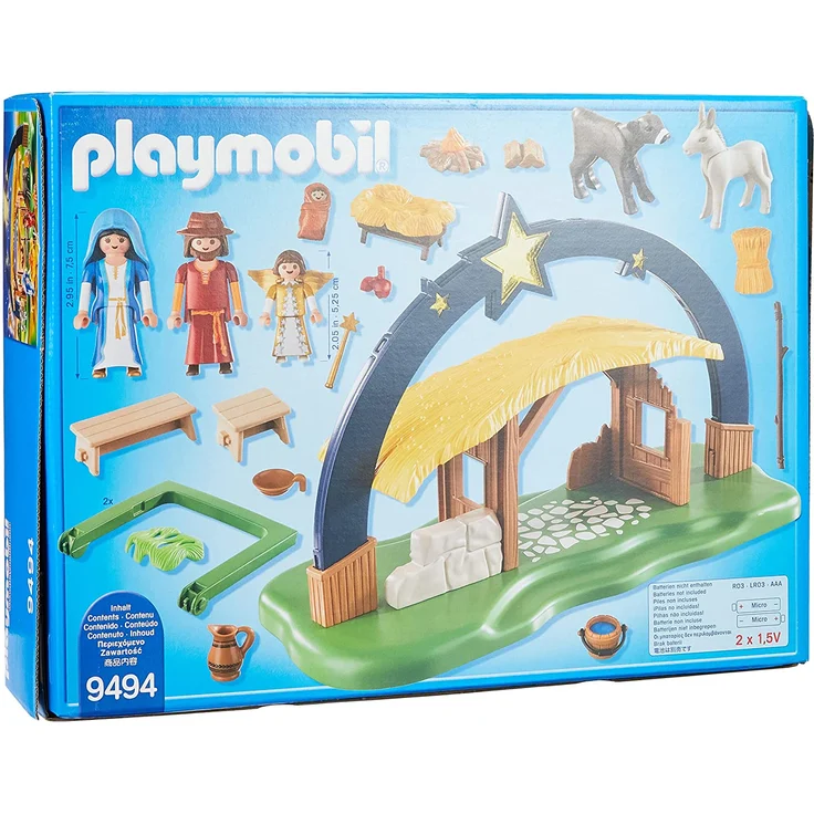 PLAYMOBIL Christmas 9494 Lichterbogen "Weihnachtsgkrippe" mit ausklappbaren Standfüßen, Ab 4 Jahren – Bild 2