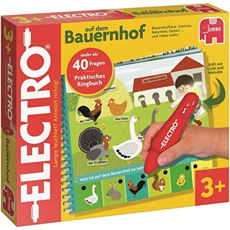 Jumbo Spiele 19532 - Electro Wonderpen "Auf dem Bauernhof" - Lernspiel