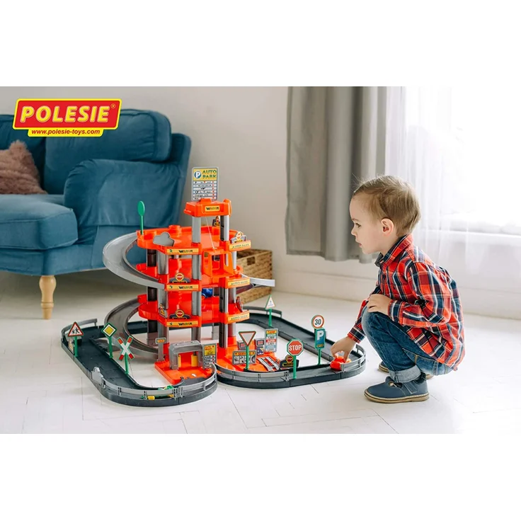 Polesie 4-level car park with a road and cars red – Bild 5