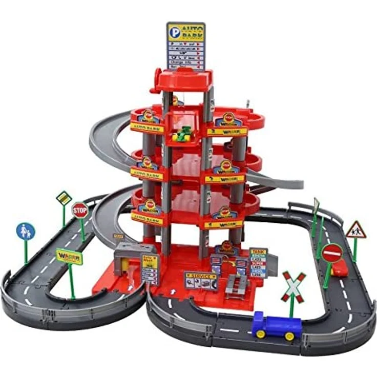 Polesie 4-level car park with a road and cars red – Bild 2