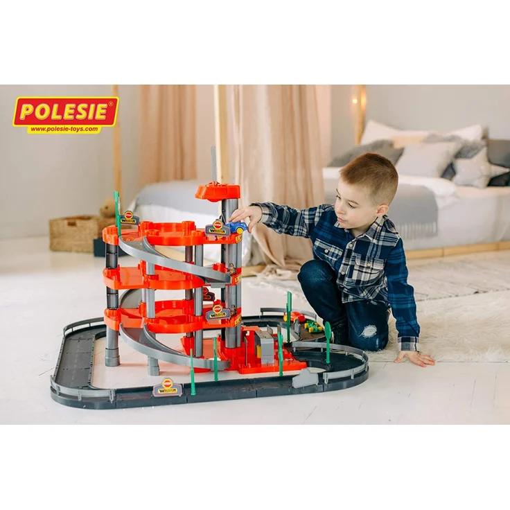 Polesie 4-level car park with a road and cars red – Bild 4