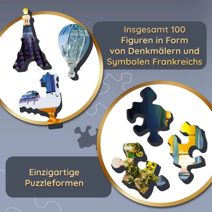Holz Puzzle (1000 Teile) - Französische Allee – Bild 5