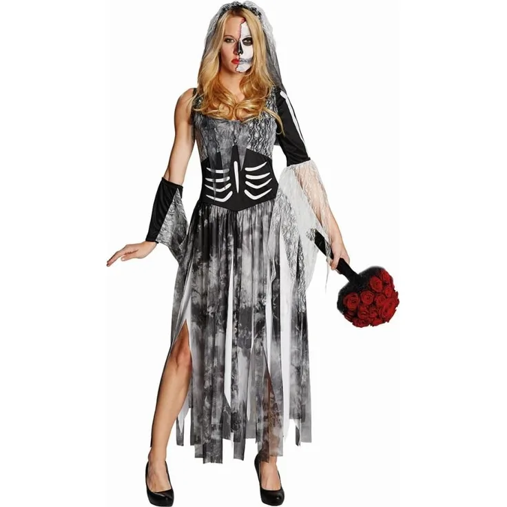 PxP 13908 - Zombiebraut, Kostüm, Gr. 46, Zombie Braut Halloween
