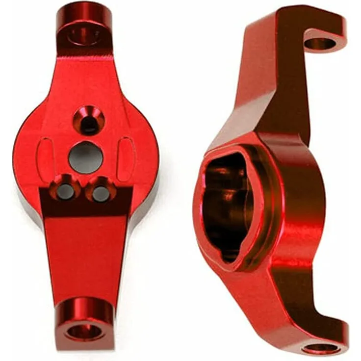 Traxxas 8232R Caster blocks Alu rot l/r