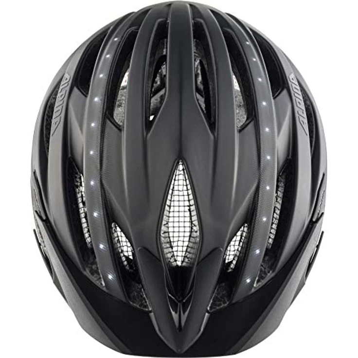 Alpina Haga Led Black Matt, Größe 55 - 59 cm - Fahrradhelm, Farbe Schwarz – Bild 2