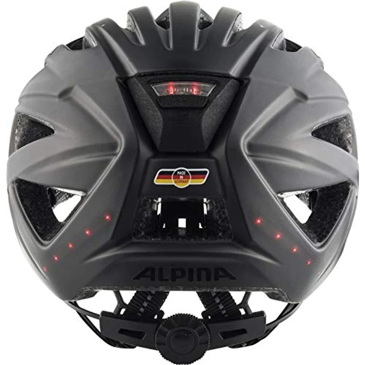 Alpina Haga Led Black Matt, Größe 55 - 59 cm - Fahrradhelm, Farbe Schwarz – Bild 4