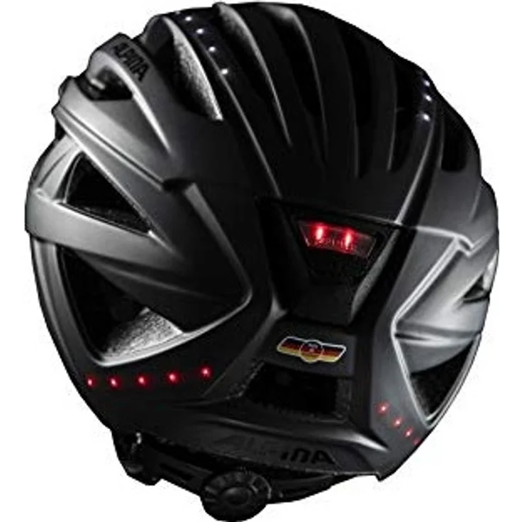 Alpina Haga Led Black Matt, Größe 55 - 59 cm - Fahrradhelm, Farbe Schwarz – Bild 5