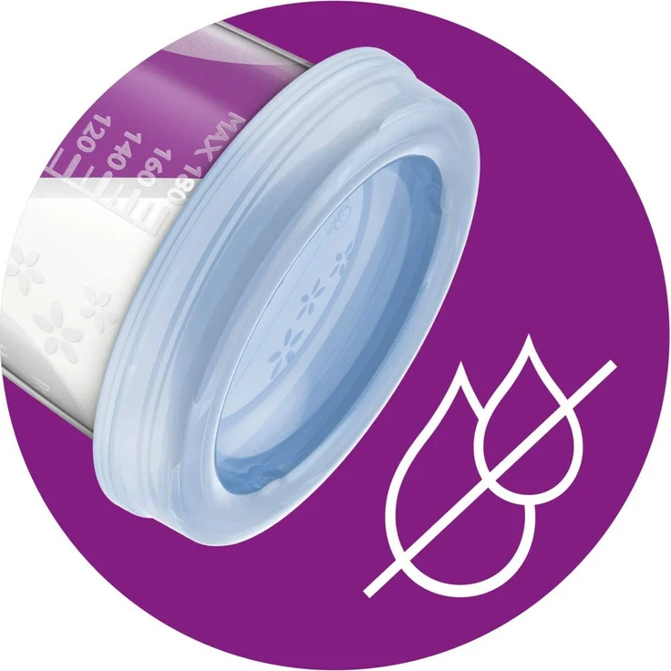 Philips Avent Aufbewahrungsbecher für Muttermilch, 5er Pack (5x 180 ml), SCF619/05, mit Schraubdeckel - Preisvergleich – Bild 4
