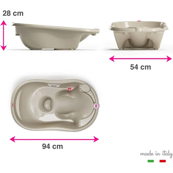 OK Baby N38232035X Onda - Baby-Badewanne, grau – Bild 5