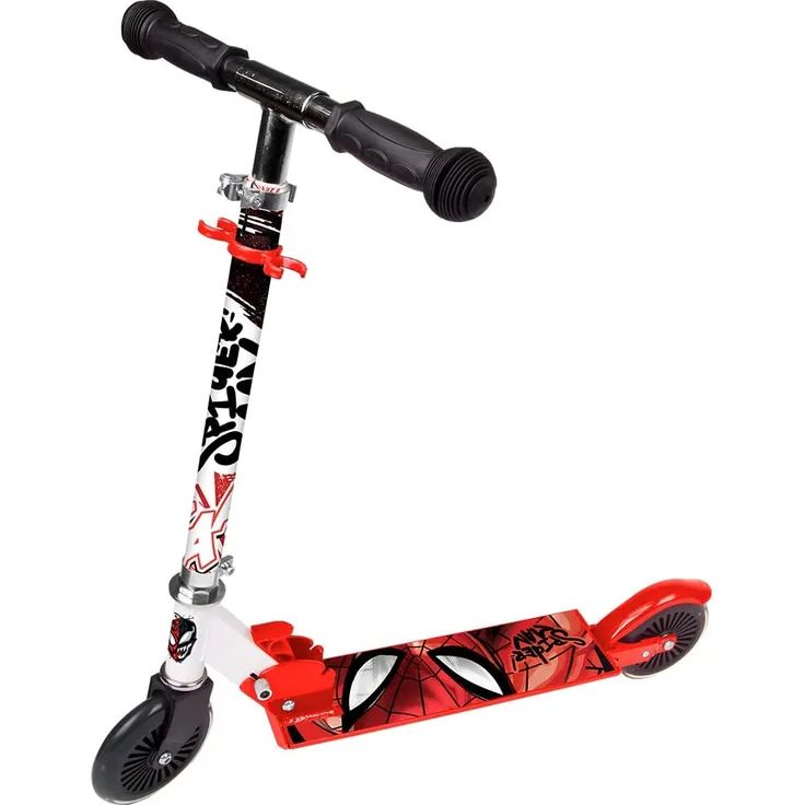 Marvel 2-Rad-Kinderroller Spider-ManJungen aluminiumrot