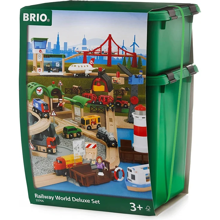 BRIO Bahn 33766 - Großes Premium Set in Kunststoffboxen - Preisvergleich – Bild 15