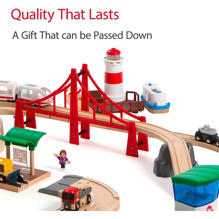 BRIO Bahn 33766 - Großes Premium Set in Kunststoffboxen - Preisvergleich – Bild 2