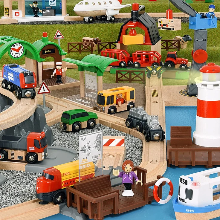 BRIO Bahn 33766 - Großes Premium Set in Kunststoffboxen - Preisvergleich – Bild 6