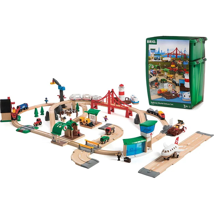 BRIO Bahn 33766 - Großes Premium Set in Kunststoffboxen - Preisvergleich – Bild 1