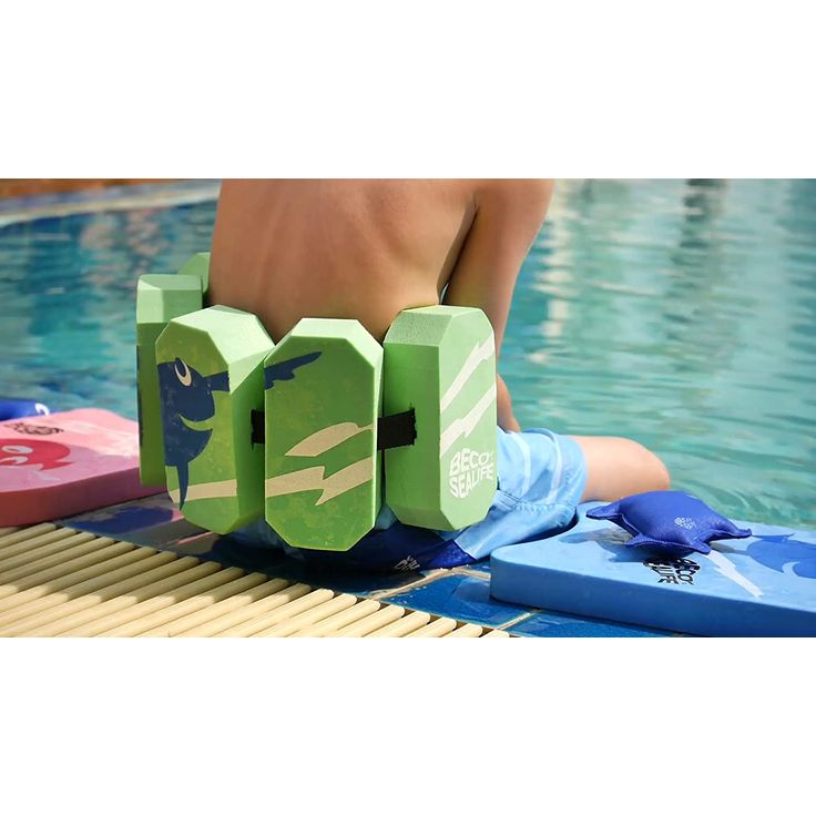 BECO 'Sealife' Schwimmgürtel, grün, verstellbares Gurtband mit Patentverschluss, für Kinder von 2-6 Jahren und 15-30 kg Körpergewicht – Bild 4
