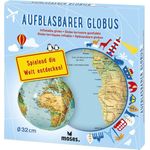 Aufblasbarer Globus, Wasserball, ca. 32 cm von moses