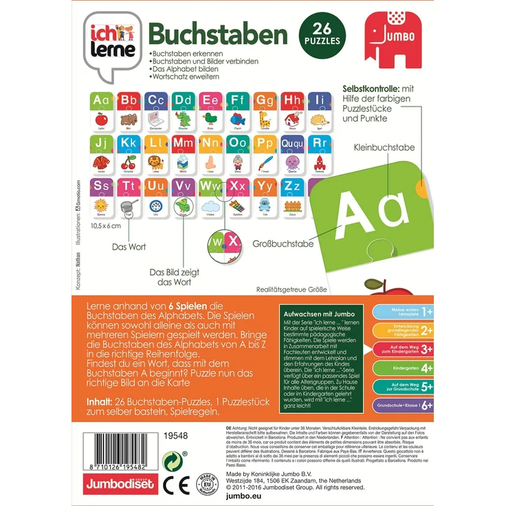 Jumbo Spiele - ich lerne Buchstaben - Lernspiel für Kinder - Ab 3 Jahren - Preisvergleich – Bild 11
