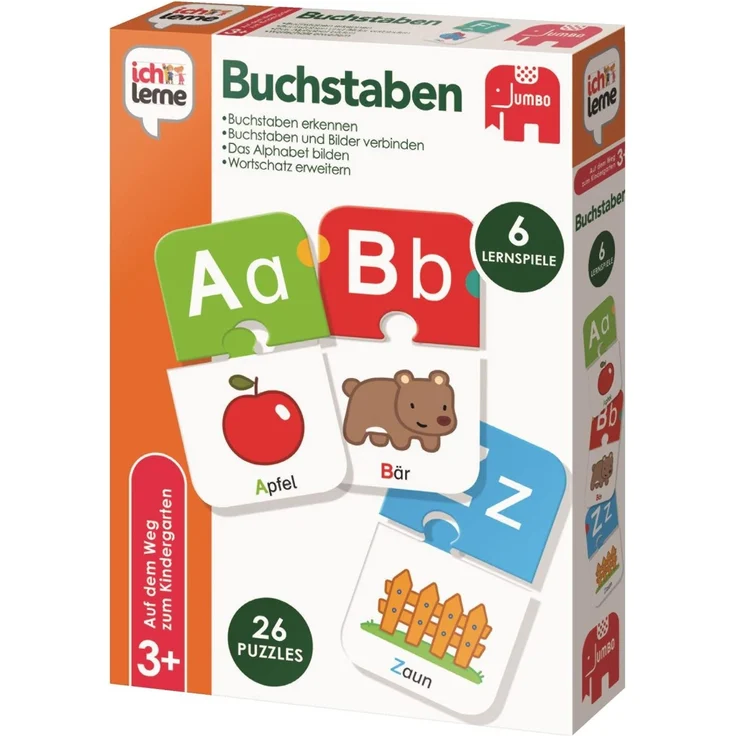 Jumbo Spiele - ich lerne Buchstaben - Lernspiel für Kinder - Ab 3 Jahren - Preisvergleich – Bild 4