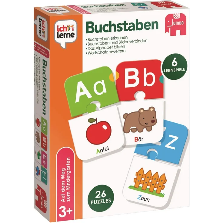 Jumbo Spiele - ich lerne Buchstaben - Lernspiel für Kinder - Ab 3 Jahren - Preisvergleich – Bild 1