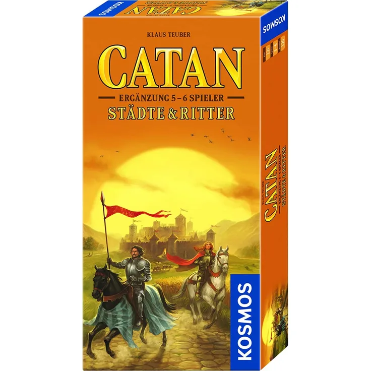 KOSMOS 695514 - CATAN - Städte & Ritter, Ergänzung für 5 - 6 Spieler, Strategiespiel