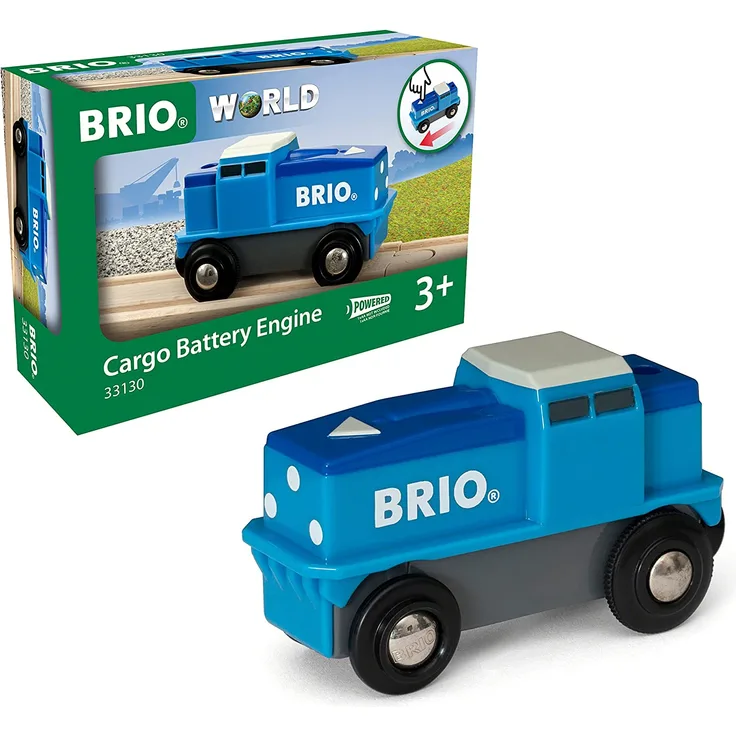 BRIO Bahn - Blaue Batterie Frachtlok