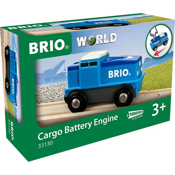 BRIO Bahn - Blaue Batterie Frachtlok – Bild 5
