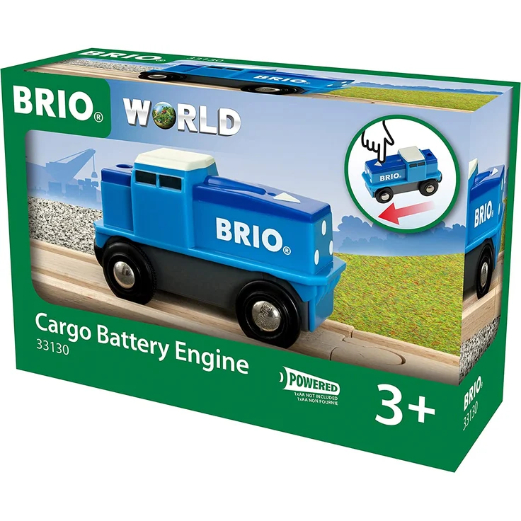 BRIO Bahn - Blaue Batterie Frachtlok – Bild 6