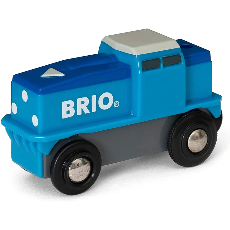 BRIO Bahn - Blaue Batterie Frachtlok – Bild 11