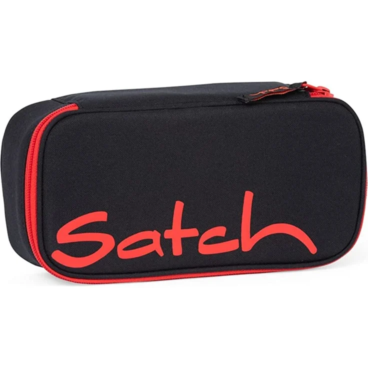 Satch 'Schlamperbox Fire Phantom', 22 x 10 x 6 cm, inklusive Geodreieck, schwarz/ rot – Bild 2