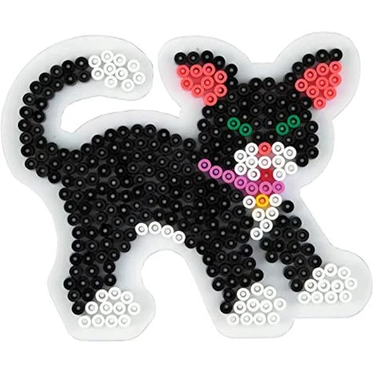 Hama Perlen 4585 Stiftplatten für Midi Perlen, Prinzessin, Pferd und Katze – Bild 4