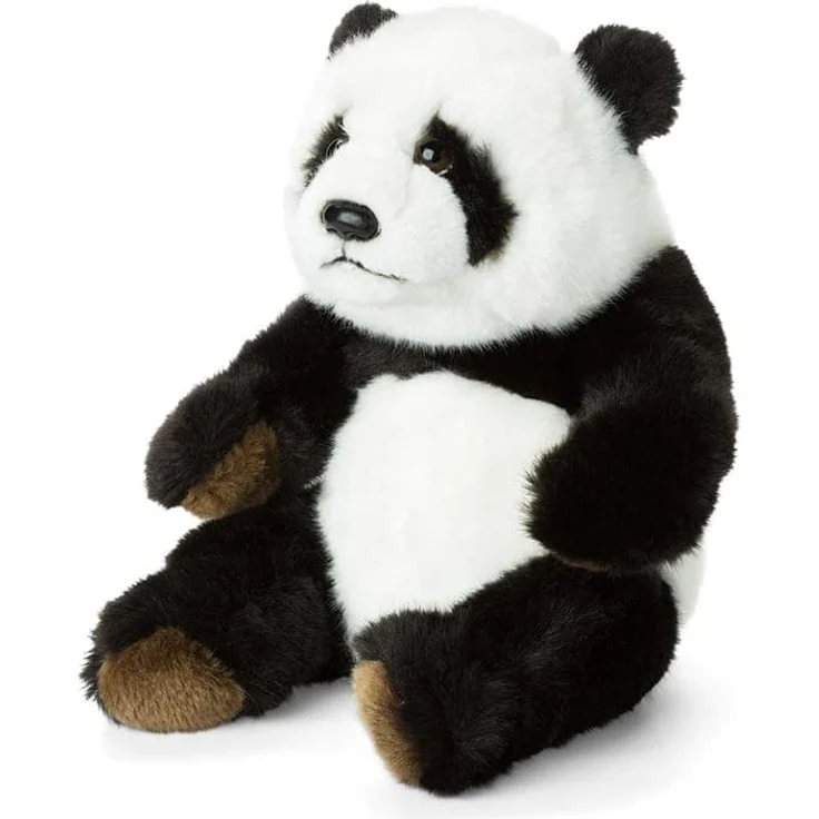 WWF WWF00542 Plüsch Panda, realistisch gestaltetes Plüschtier, ca. 22 cm groß und wunderbar weich – Bild 2